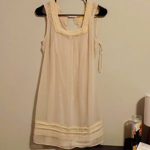 Vintage slip dress with shear overlay